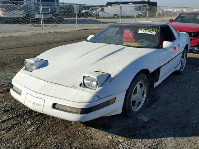 1G1YY2181H5102460 - 1987 CHEVROLET CORVETTE WHITE photo 2