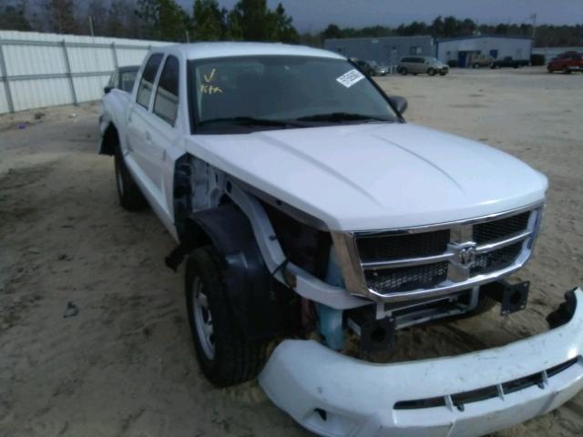 1D7CE2GK4AS125645 - 2010 DODGE DAKOTA ST WHITE photo 1