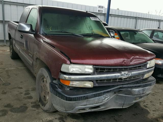 2GCEC19T111213223 - 2001 CHEVROLET SILVERADO BURGUNDY photo 1