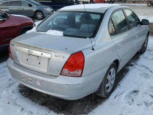 KMHDN46D45U160849 - 2005 HYUNDAI ELANTRA GL SILVER photo 4