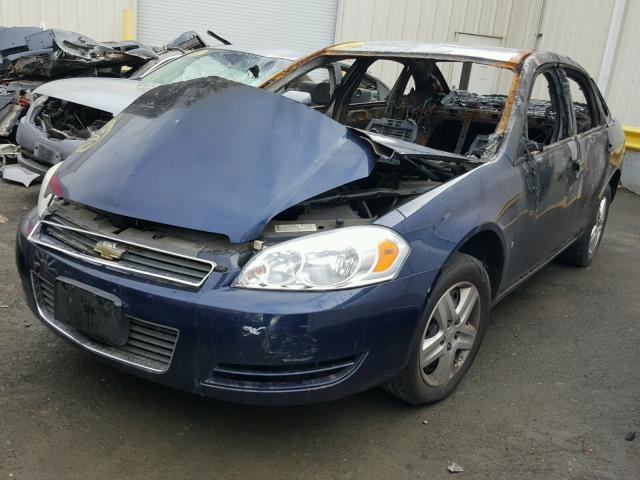 2G1WB58K189159952 - 2008 CHEVROLET IMPALA LS BLUE photo 2