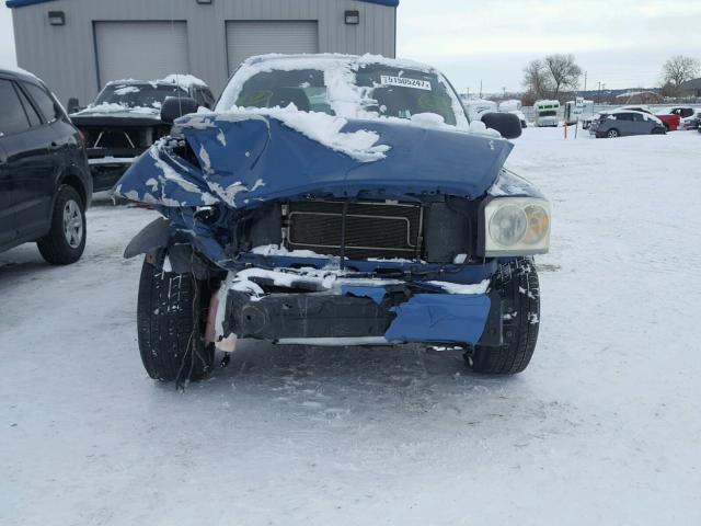 1D7HW48N46S526482 - 2006 DODGE DAKOTA QUA BLUE photo 9