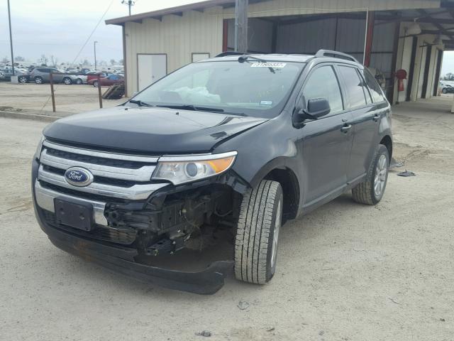 2FMDK3JC9DBE33497 - 2013 FORD EDGE SEL BLACK photo 2