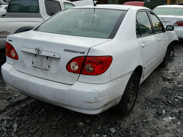 1NXBR30E66Z588382 - 2006 TOYOTA COROLLA CE WHITE photo 4