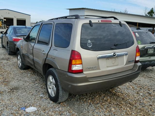 4F2CU091X1KM47437 - 2001 MAZDA TRIBUTE LX BEIGE photo 3