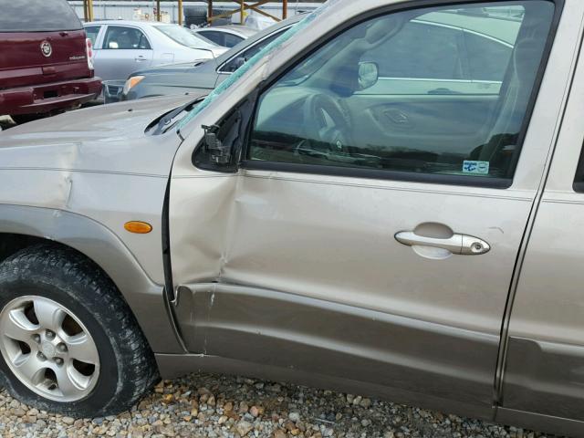 4F2CU091X1KM47437 - 2001 MAZDA TRIBUTE LX BEIGE photo 9