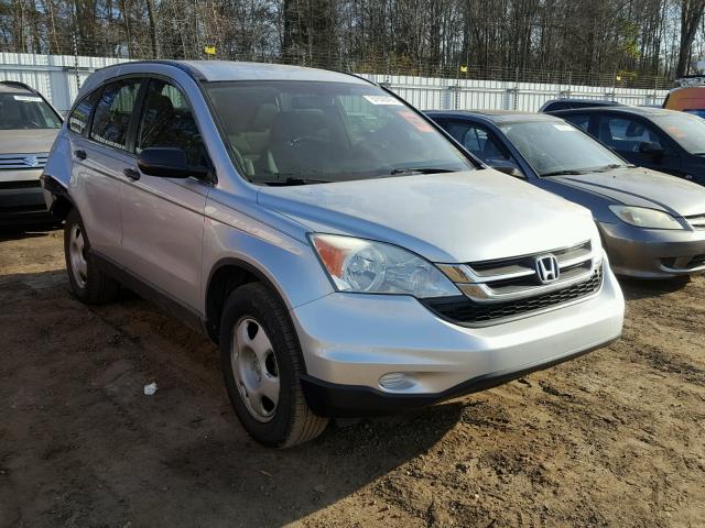 5J6RE3H37AL001455 - 2010 HONDA CR-V LX SILVER photo 1