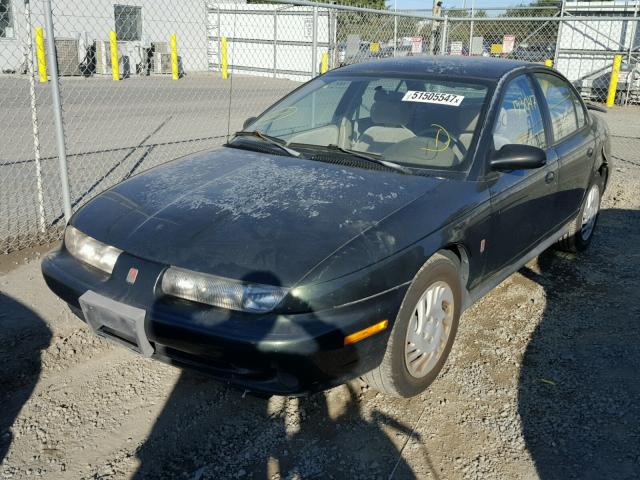 1G8ZK5275XZ248219 - 1999 SATURN SL2 GREEN photo 2