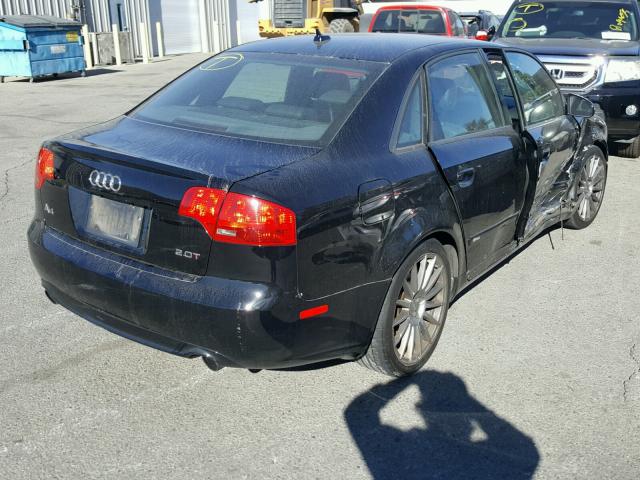 WAUBF78E67A018052 - 2007 AUDI A4 S-LINE BLACK photo 4