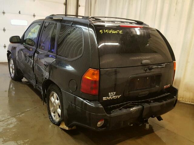 1GKDT13SX32278199 - 2003 GMC ENVOY BLACK photo 3