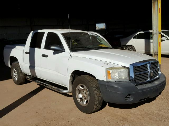 1D7HE28K15S329443 - 2005 DODGE DAKOTA QUA WHITE photo 1