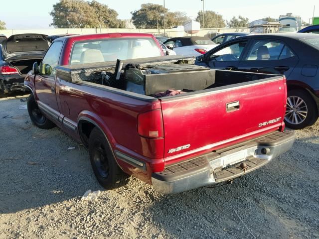 1GCCS1442WK216682 - 1998 CHEVROLET S TRUCK S1 RED photo 3