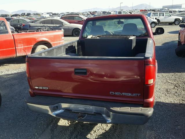 1GCCS1442WK216682 - 1998 CHEVROLET S TRUCK S1 RED photo 6