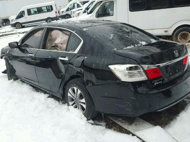 1HGCR2F31EA279557 - 2014 HONDA ACCORD LX BLACK photo 3