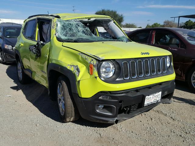 ZACCJABB6HPF48895 - 2017 JEEP RENEGADE L GREEN photo 1