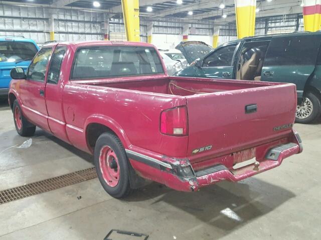 1GCCS194XTK143078 - 1996 CHEVROLET S TRUCK S1 RED photo 3