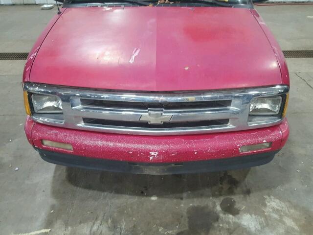 1GCCS194XTK143078 - 1996 CHEVROLET S TRUCK S1 RED photo 7