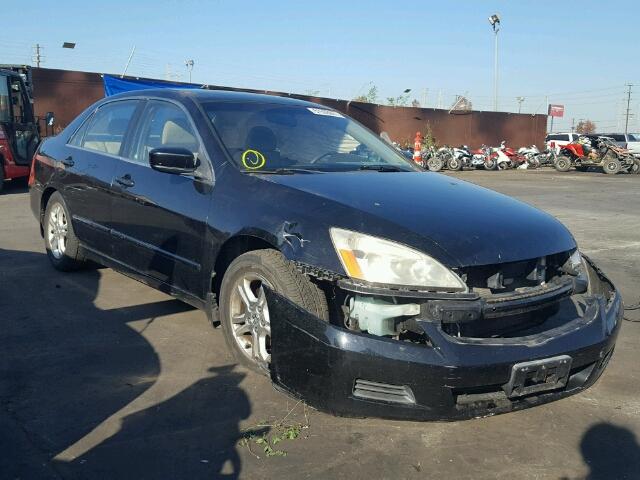 JHMCM56307C024175 - 2007 HONDA ACCORD SE BLACK photo 1