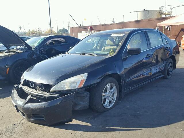 JHMCM56307C024175 - 2007 HONDA ACCORD SE BLACK photo 2