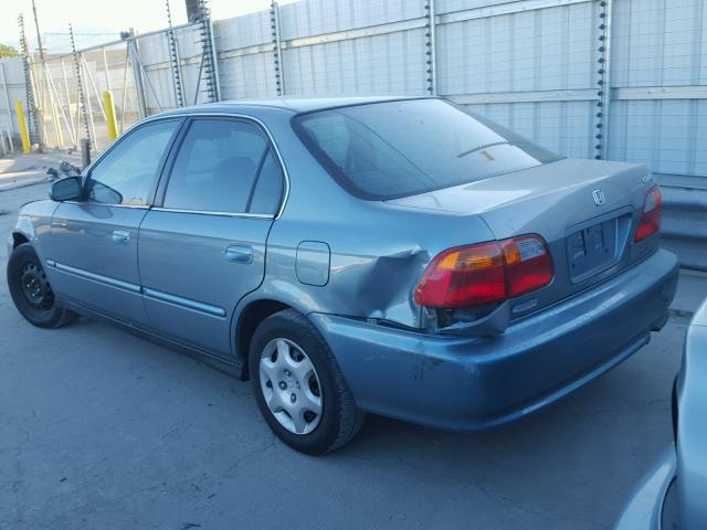 2HGEJ8649XH512150 - 1999 HONDA CIVIC EX ლურჯი ფოტო 3