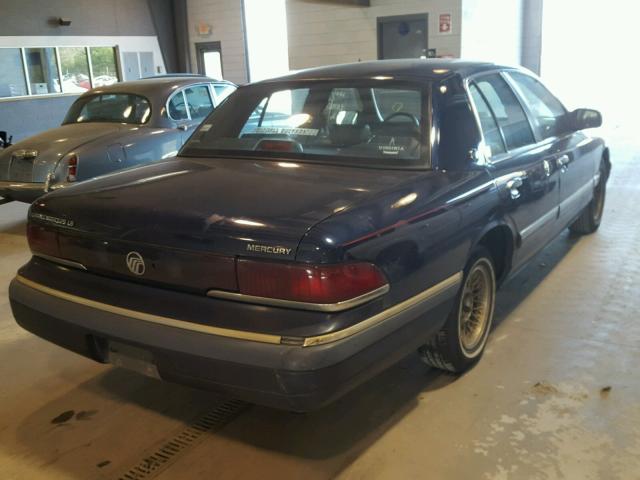 2MELM75W7PX667438 - 1993 MERCURY GRAND MARQ BLUE photo 4