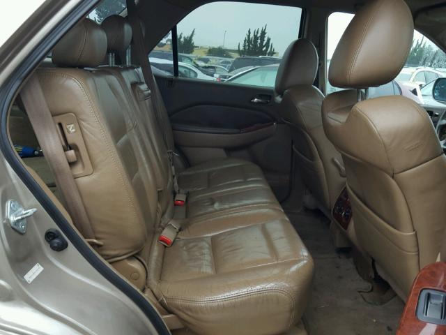 2HNYD18284H548178 - 2004 ACURA MDX BEIGE photo 6