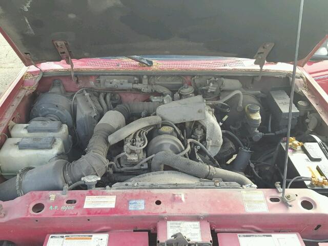 1FTCR10A1VUB46148 - 1997 FORD RANGER RED photo 7