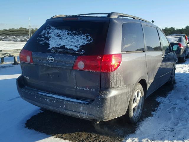 5TDZK23C87S029210 - 2007 TOYOTA SIENNA CE BLUE photo 4