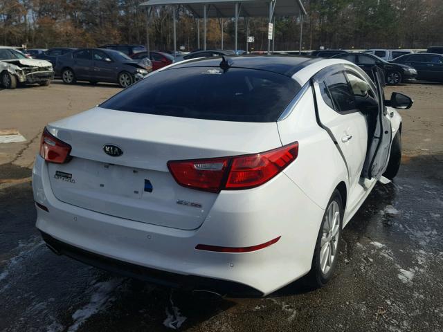 5XXGN4A78FG431177 - 2015 KIA OPTIMA EX WHITE photo 4