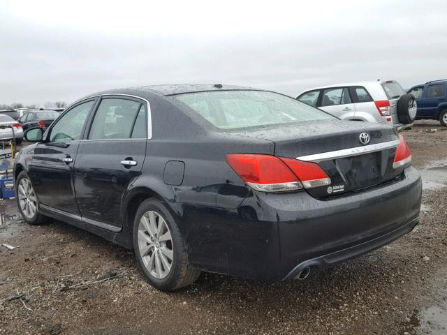 4T1BK3DB5BU383828 - 2011 TOYOTA AVALON BAS BLACK photo 3
