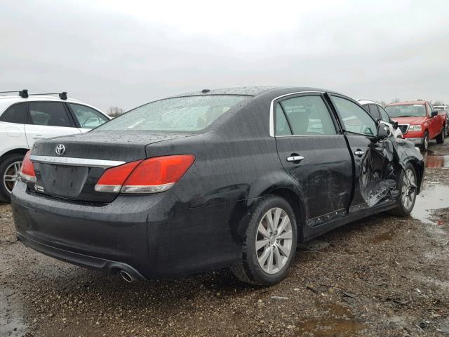 4T1BK3DB5BU383828 - 2011 TOYOTA AVALON BAS BLACK photo 4