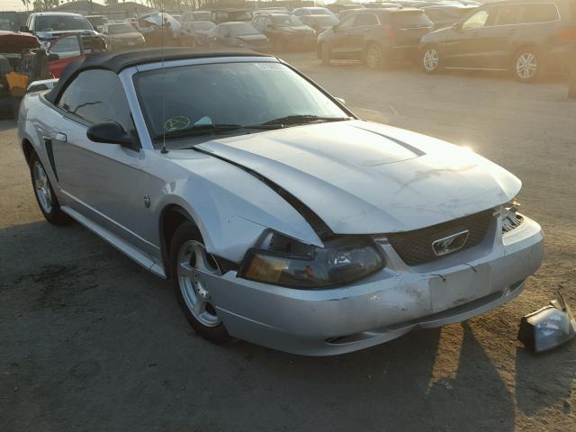 1FAFP446X4F177238 - 2004 FORD MUSTANG SILVER photo 1