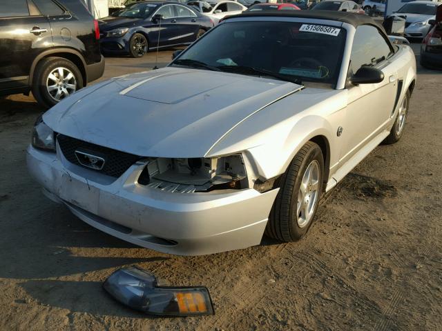 1FAFP446X4F177238 - 2004 FORD MUSTANG SILVER photo 2