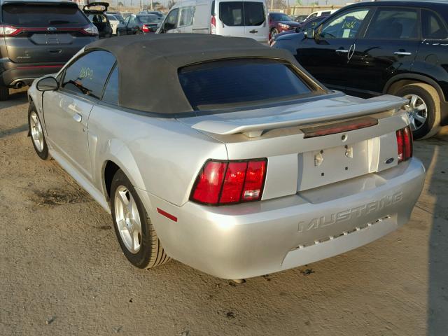 1FAFP446X4F177238 - 2004 FORD MUSTANG SILVER photo 3