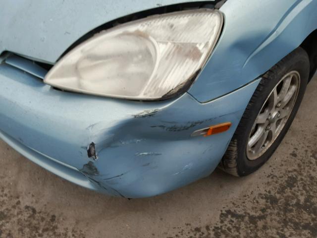 JT2BK18U820051385 - 2002 TOYOTA PRIUS BLUE photo 9