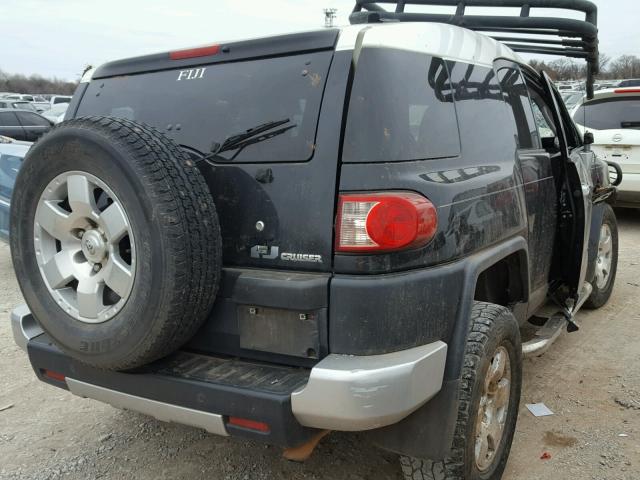 JTEZU11F570014938 - 2007 TOYOTA FJ CRUISER BLACK photo 4