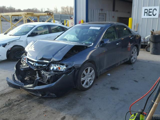 JH4CL95814C017349 - 2004 ACURA TSX GRAY photo 2