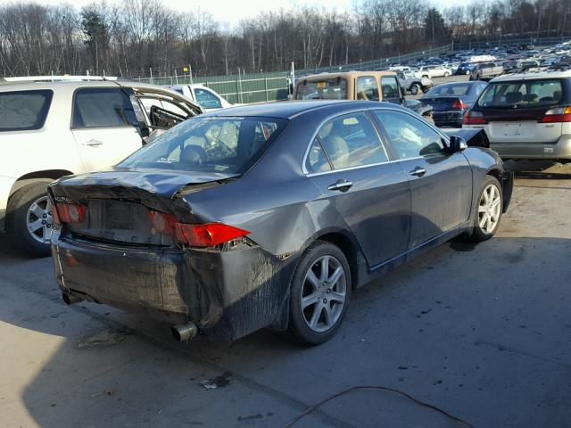 JH4CL95814C017349 - 2004 ACURA TSX GRAY photo 4