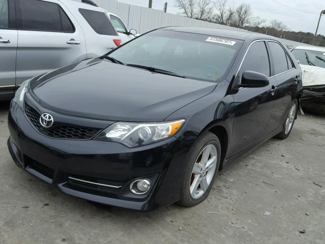 4T1BF1FKXDU653046 - 2013 TOYOTA CAMRY L BLACK photo 2