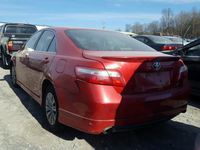 4T1BK46K49U086529 - 2009 TOYOTA CAMRY SE RED photo 3