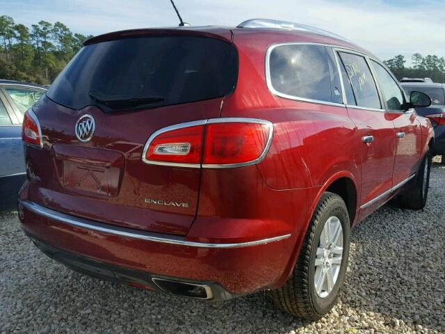 5GAKRAKD0FJ352553 - 2015 BUICK ENCLAVE MAROON photo 4