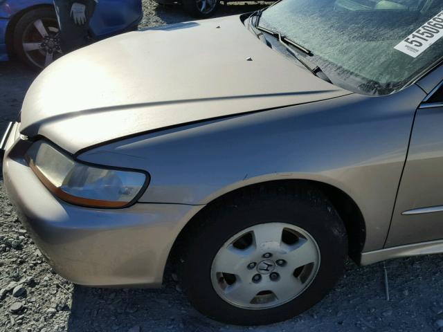 1HGCG16531A051958 - 2001 HONDA ACCORD EX GOLD photo 9