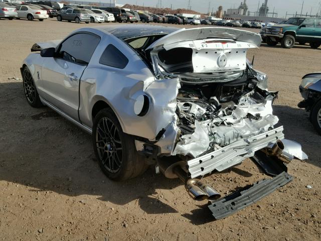 1ZVBP8JZ8E5263988 - 2014 FORD MUSTANG SH SILVER photo 3