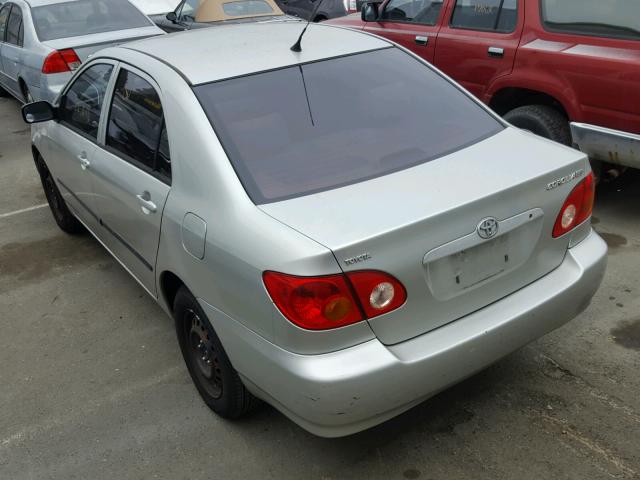 JTDBR32E942031895 - 2004 TOYOTA COROLLA CE SILVER photo 3