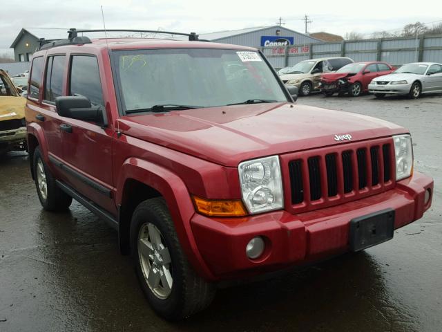 1J8HG48K26C273081 - 2006 JEEP COMMANDER RED photo 1