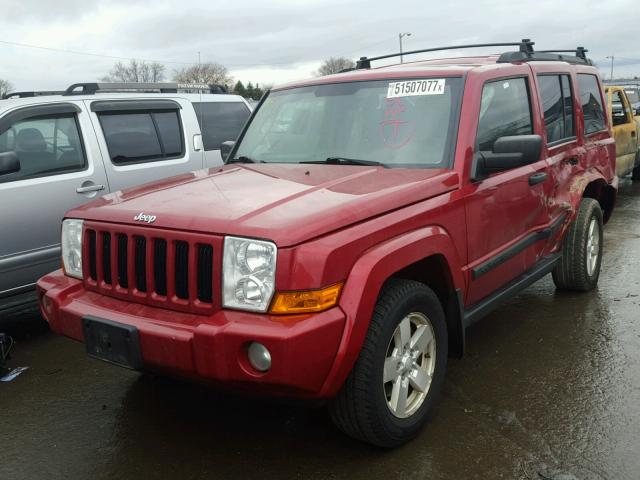 1J8HG48K26C273081 - 2006 JEEP COMMANDER RED photo 2