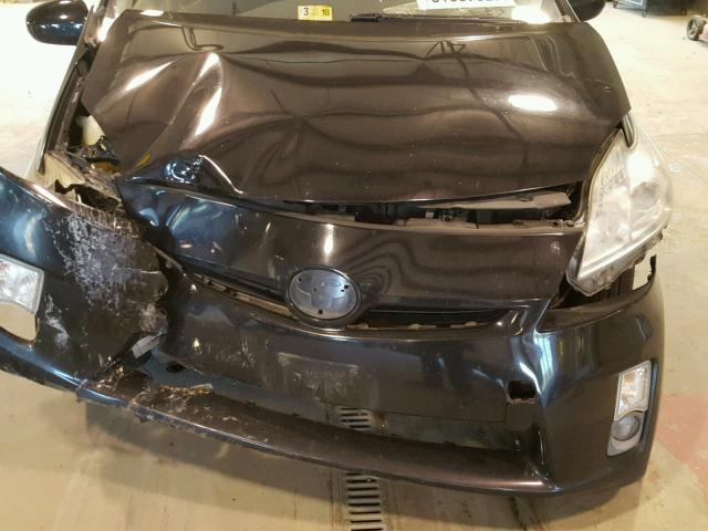 JTDKN3DU8B5289613 - 2011 TOYOTA PRIUS BLACK photo 7