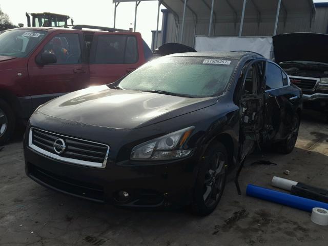 1N4AA5APXCC825532 - 2012 NISSAN MAXIMA S BLACK photo 2