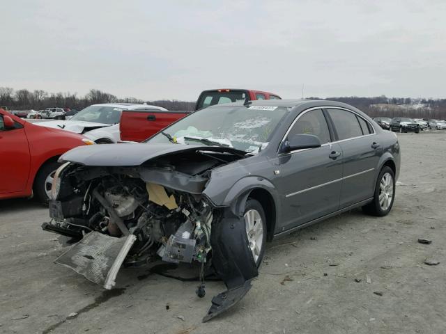 1G8ZS57N78F130781 - 2008 SATURN AURA XE GRAY photo 2