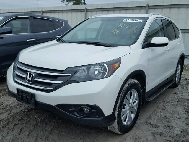 5J6RM3H79EL042276 - 2014 HONDA CR-V EXL WHITE photo 2